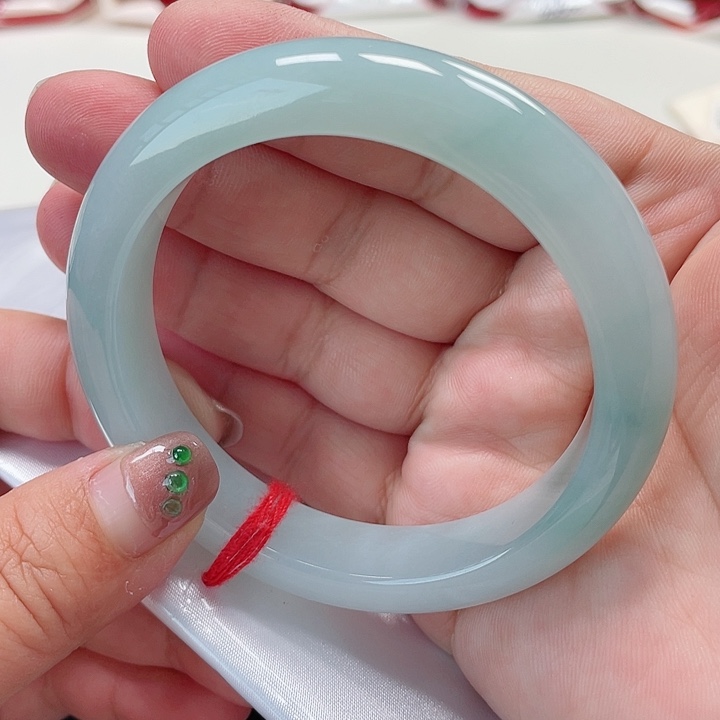 翡翠手镯未镶嵌缅甸翡翠手镯59圈