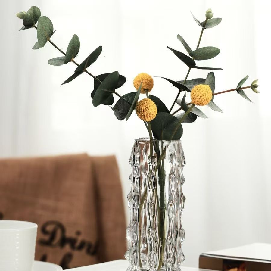 小清新透明海参花瓶花器客厅玄关房间桌面摆设工艺品