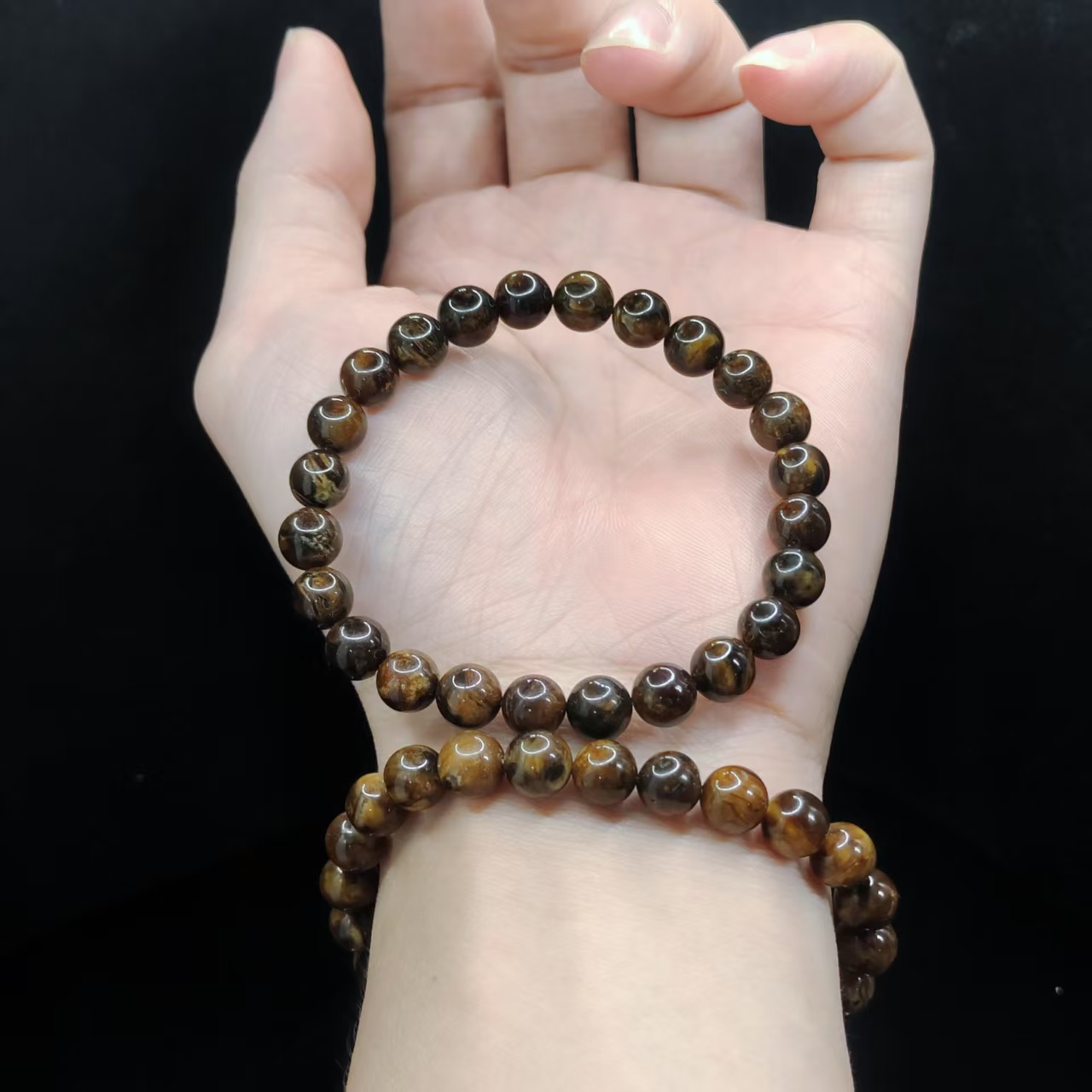 【康康严选】根珀琥珀珠单圈手串GS【多样性发其一】约7mm+