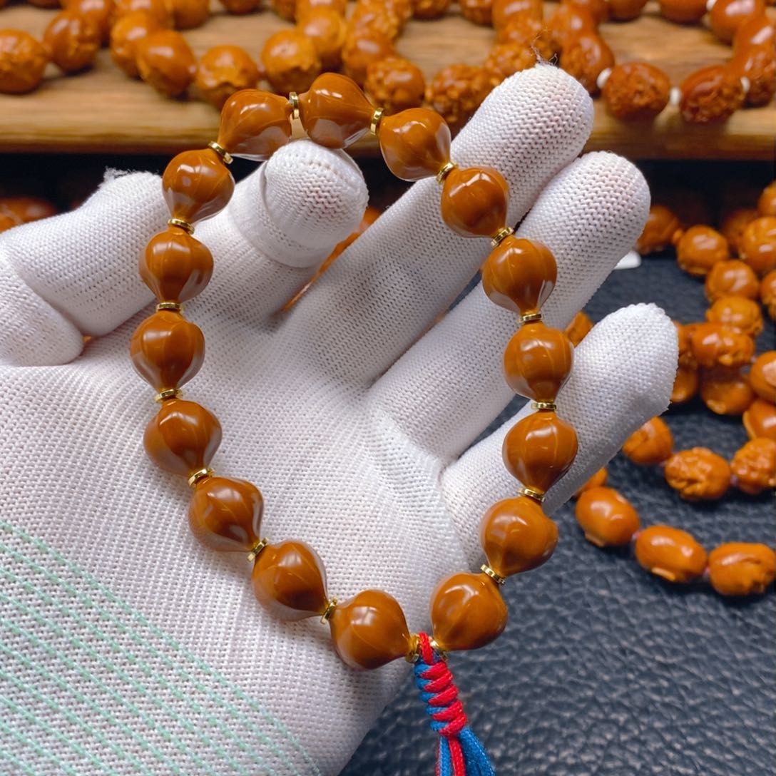 手串/手链橄榄核老料13×15蜜桃臀素核，去霜，全品无瑕