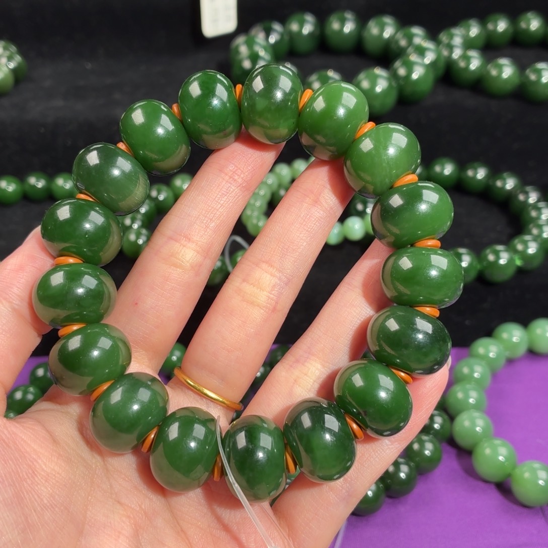 和田玉（碧玉）未镶嵌手串