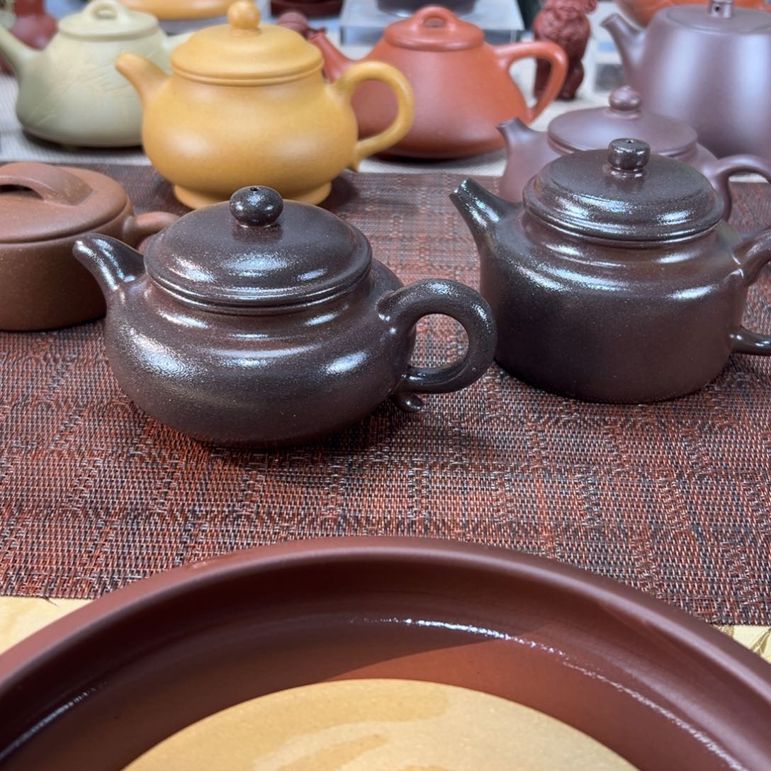 茶***馋紫砂茶杯4井紫泥柴烧