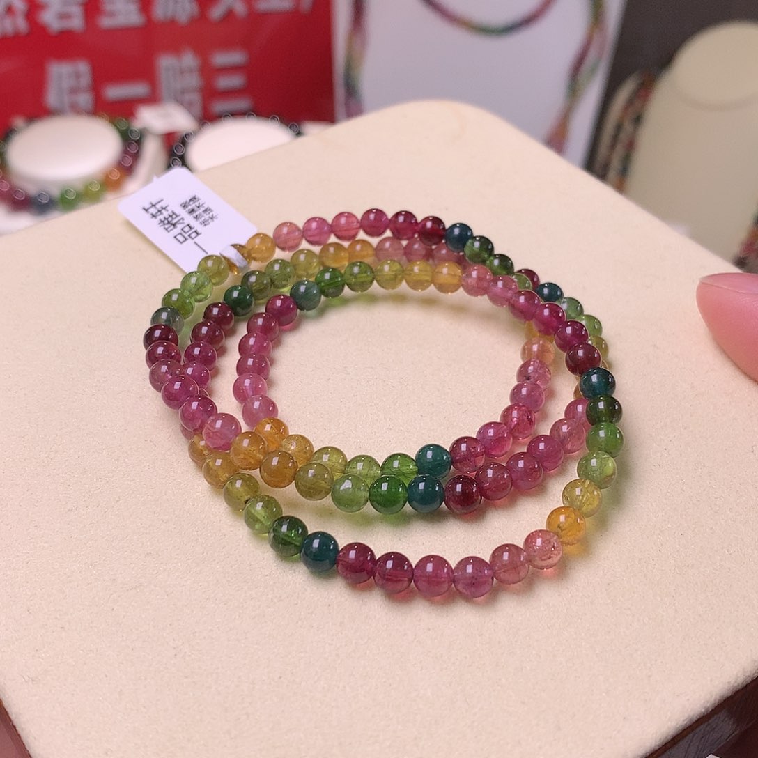 碧玺手串未镶嵌碧玺