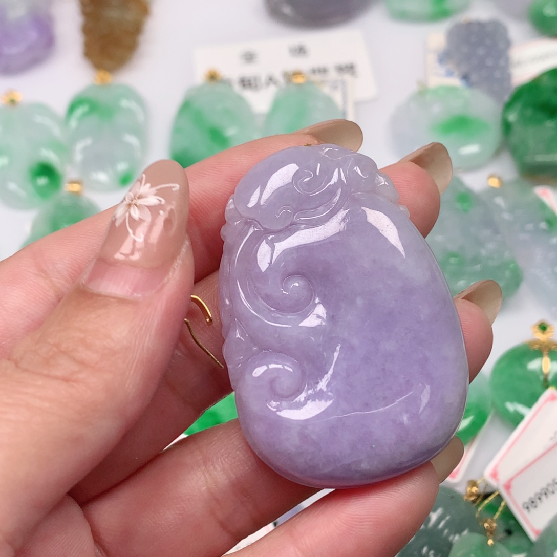 吊坠(不含链)未镶嵌翡翠紫*控