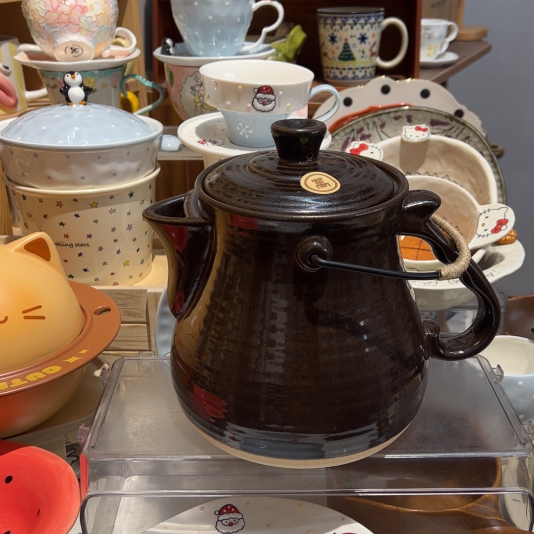 万土烧提梁养生壶