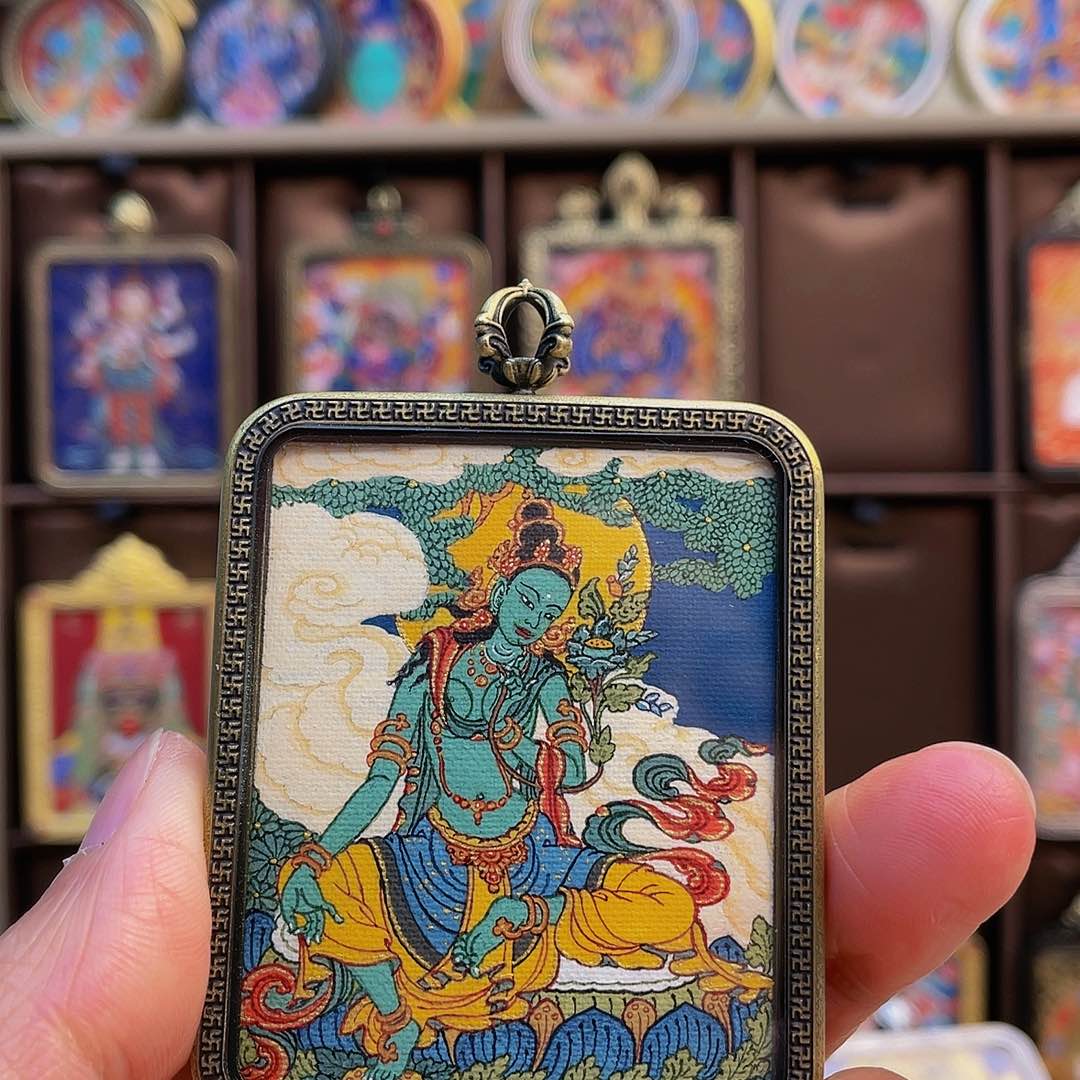 卷轴画铁***心纯手绘唐卡