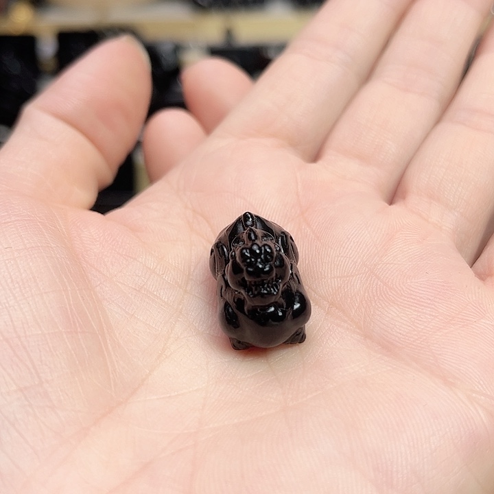 和田玉手链未镶嵌小貔貅