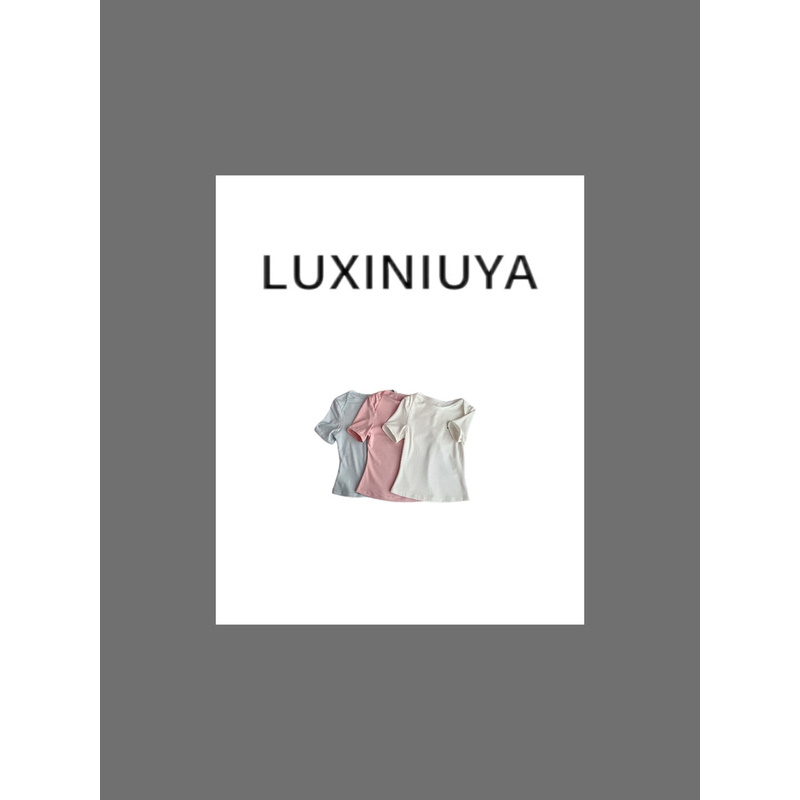 【LUXINIUYA】25春夏新款时尚休闲短袖上衣#CX2465