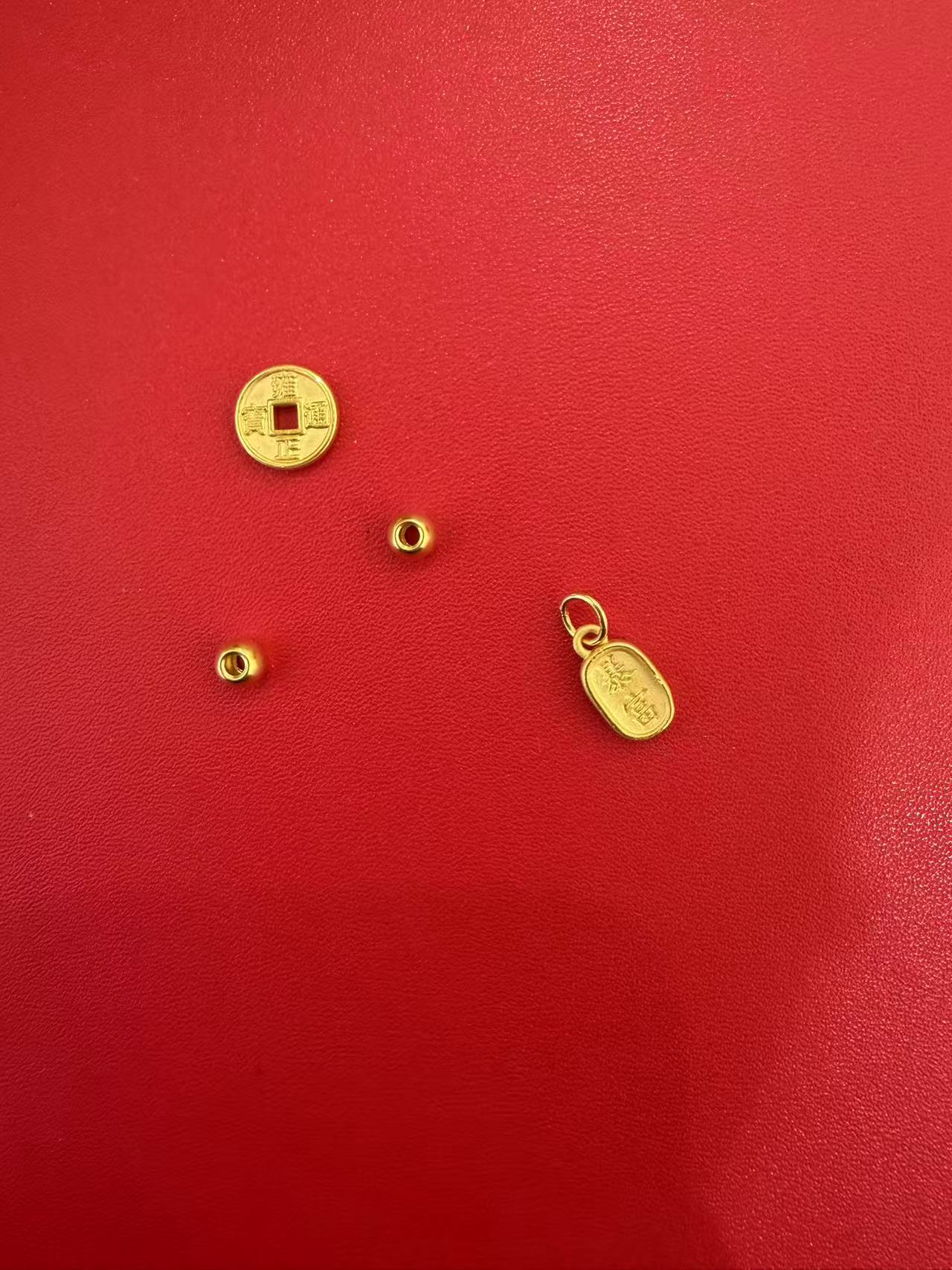 老庙足金时尚吊坠