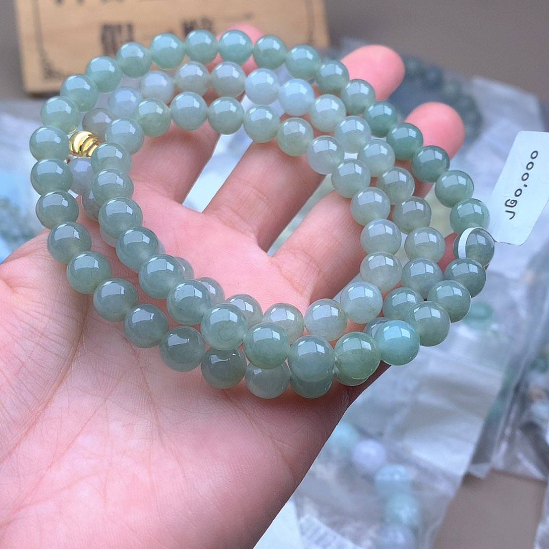 未镶嵌手串定制翡翠