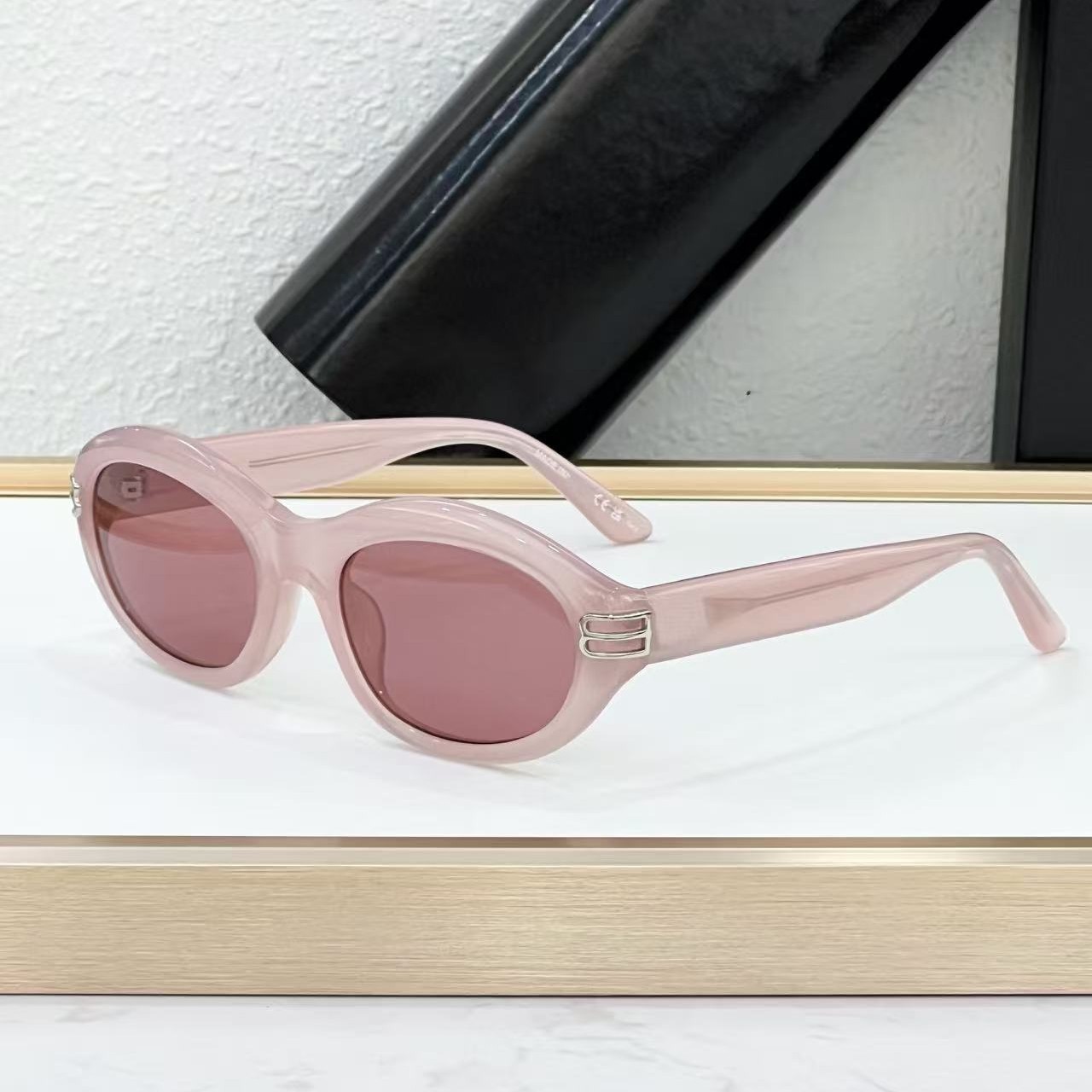 韩国专柜时尚板材个性百搭小圆框高级女太阳镜沙滩防紫外线墨镜