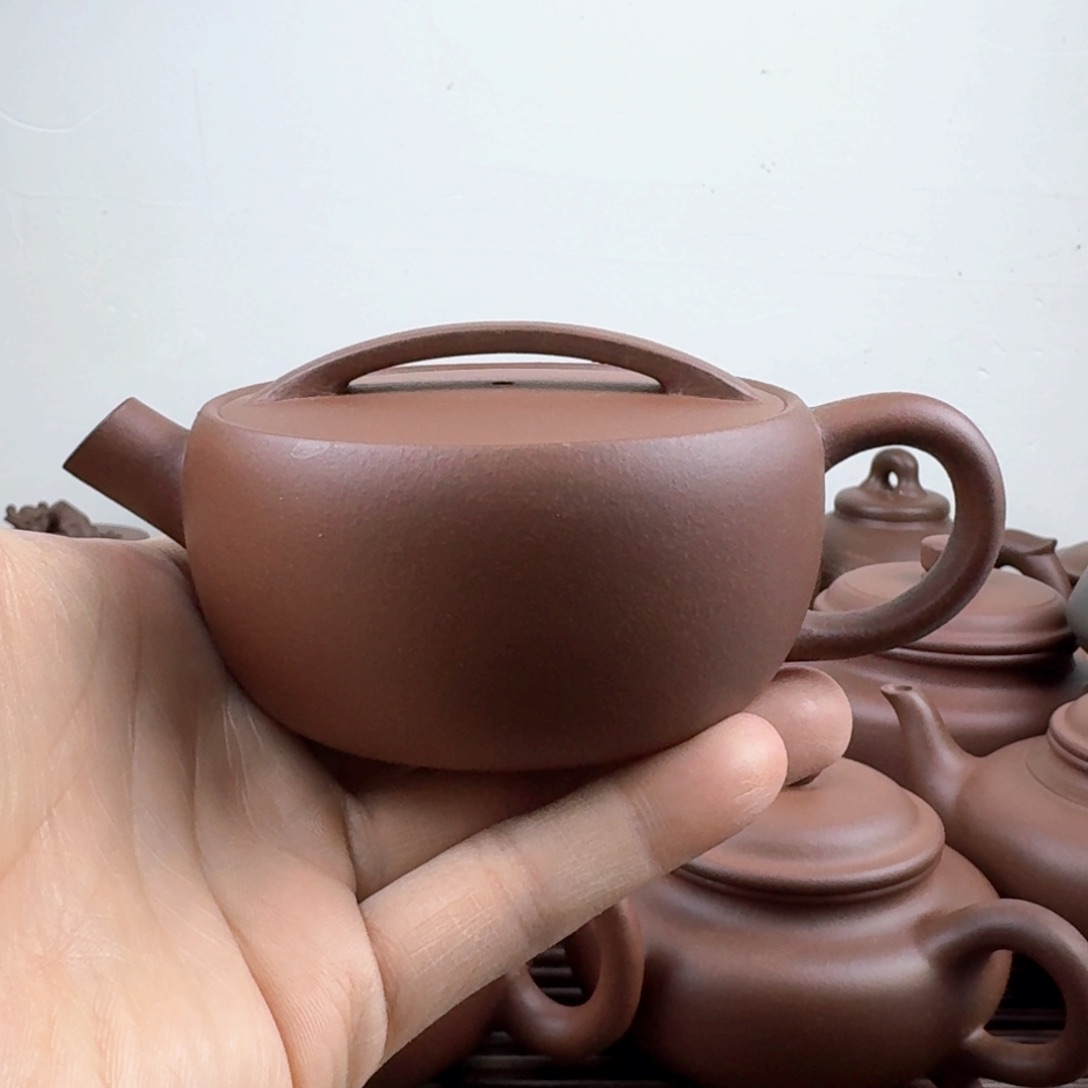 茶壶紫砂一*一片瓦160cc红皮龙