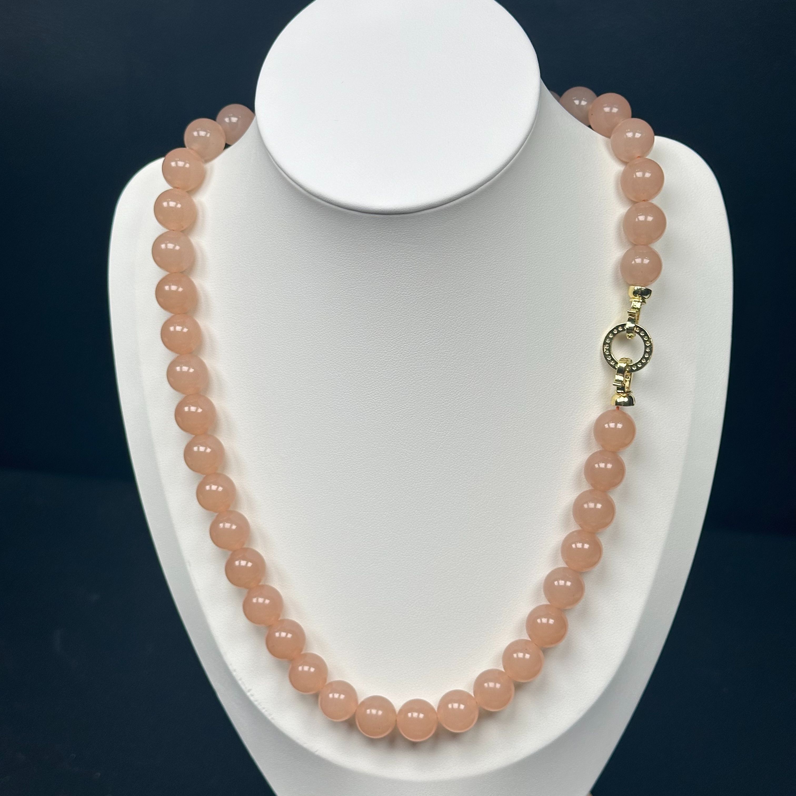 藕粉卡12mm项链-A2015