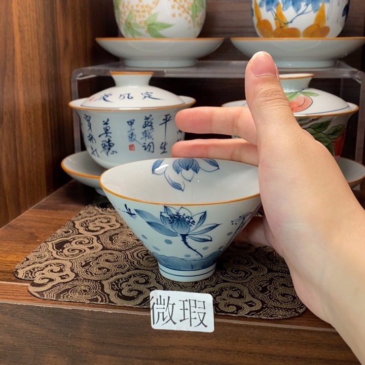 釉下老陶泥手工绘制