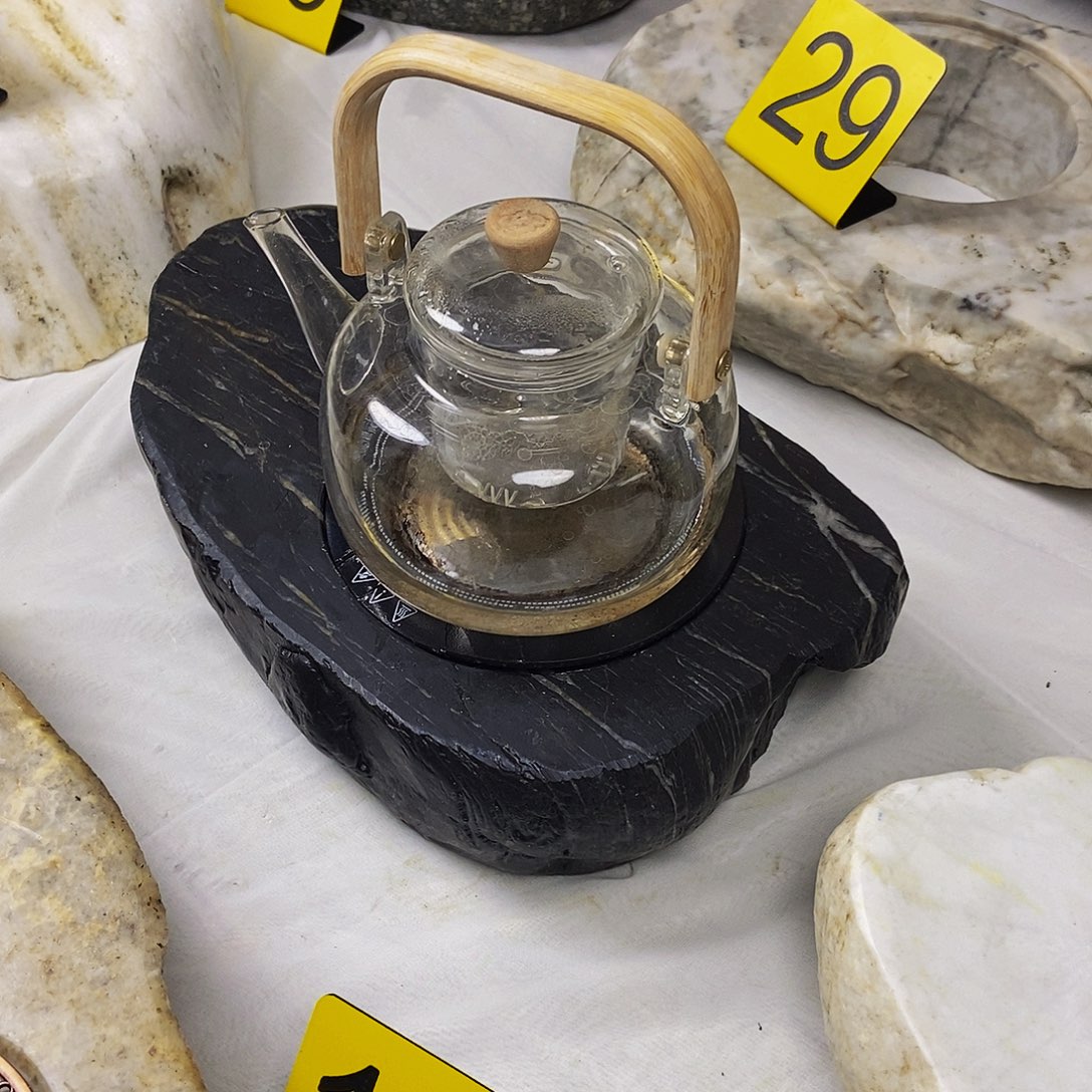 石臼茶炉原石茶炉大*@