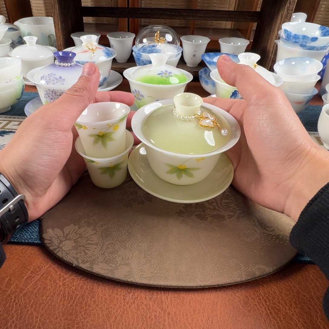 西***茄摆件陶璞玉瓷系列产品