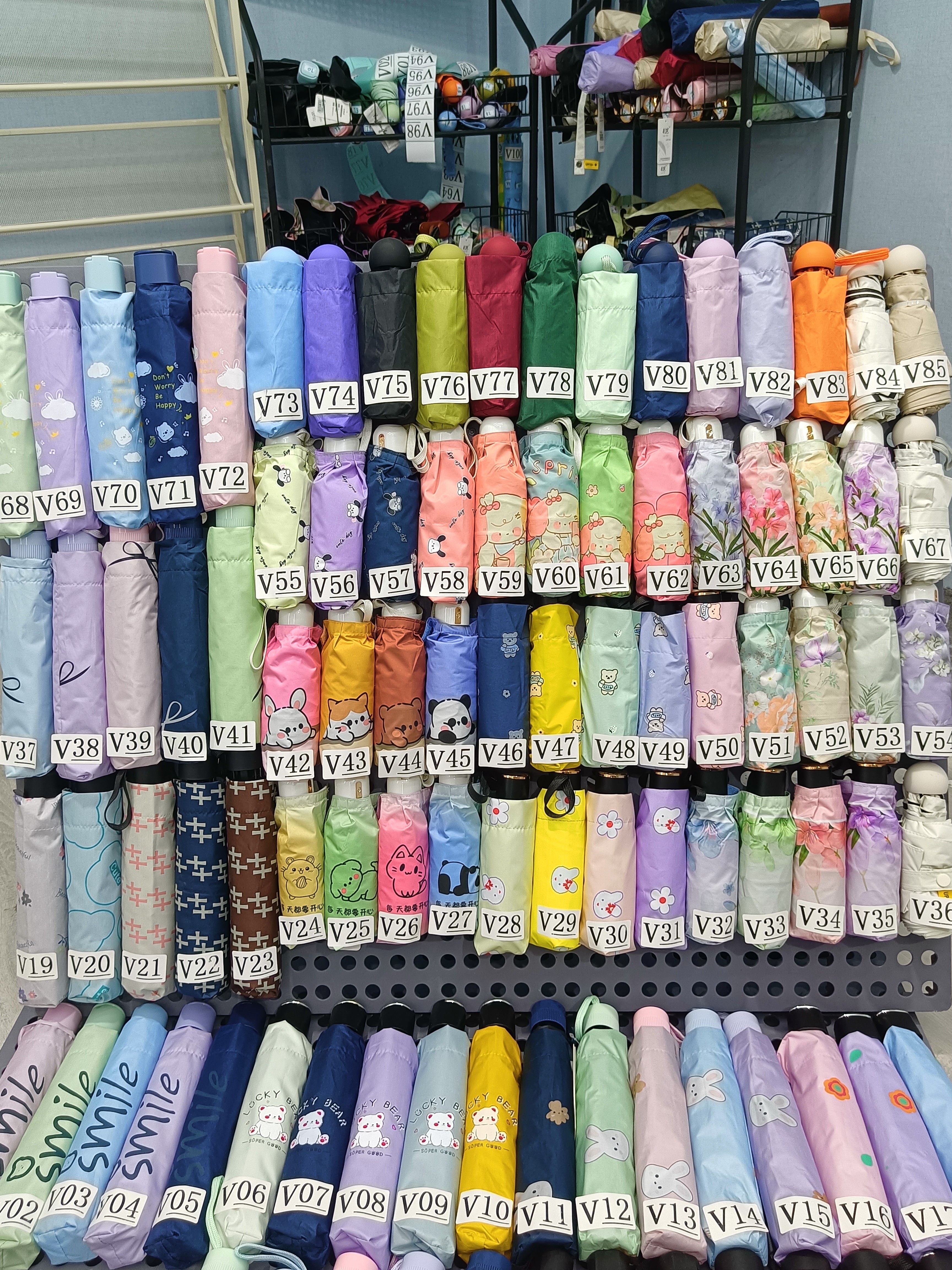 【V01-V99】雨伞折叠晴雨两用太阳伞女夏防晒防紫外线小清新学生