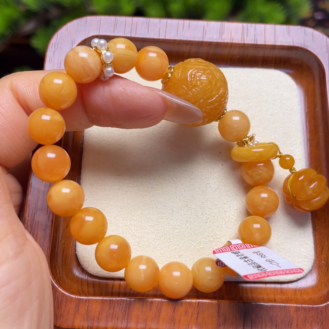 蜜蜡手链未镶嵌手串