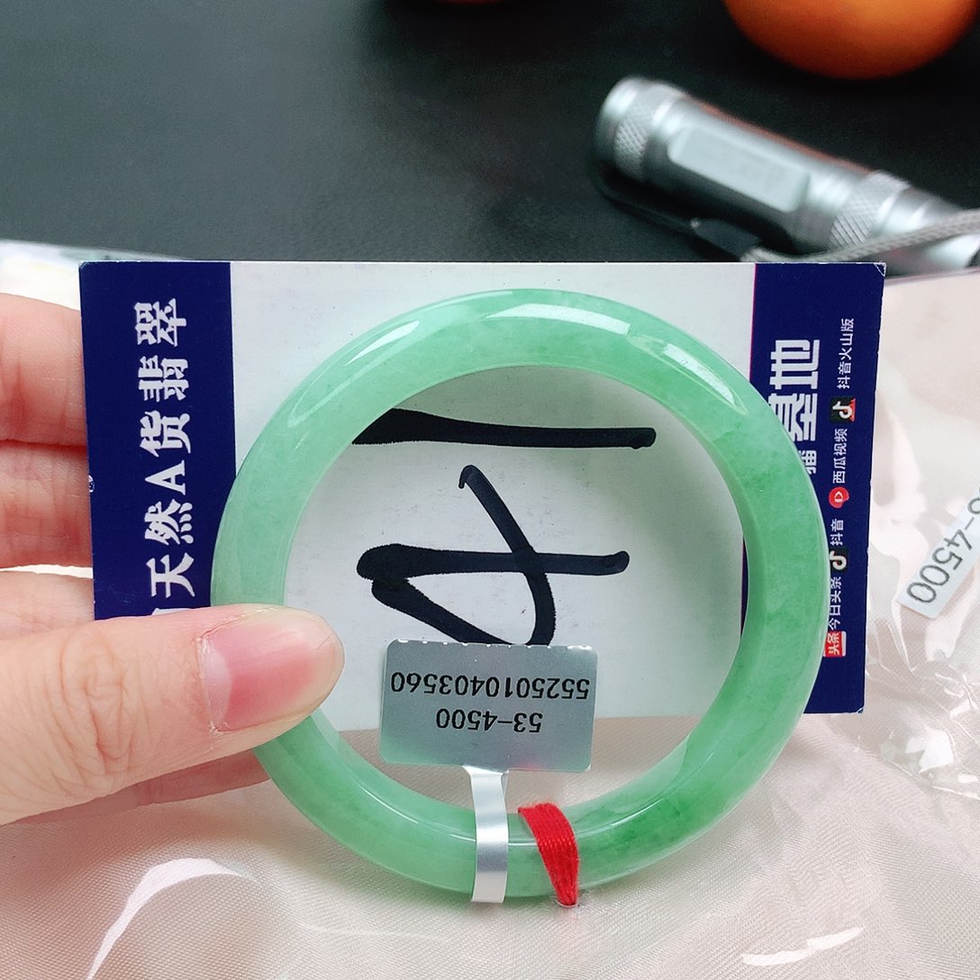 翡翠手镯未镶嵌缅甸天然a货天然翡翠