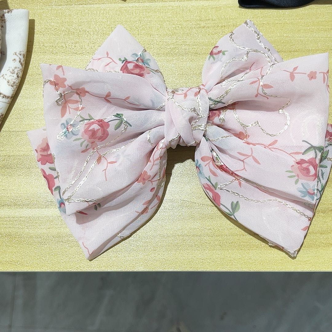 布艺铁合金蝴蝶结发夹