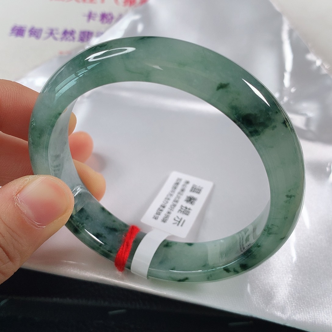 翡翠手镯未镶嵌 正圈⑨⑦