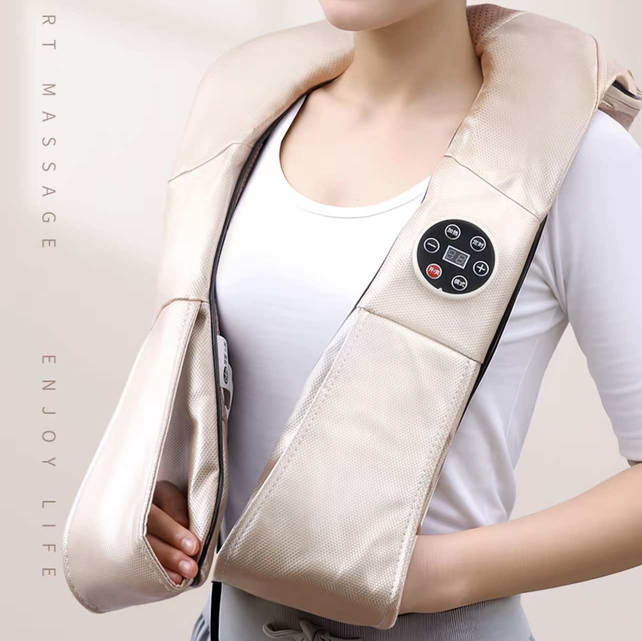 插电式披肩按肩颈后背颈椎神器捶打腰部背部电动全身敲打按摩仪