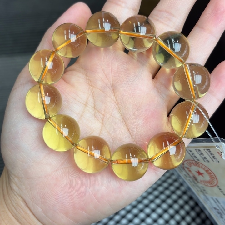 未镶嵌手链水晶黄水晶18