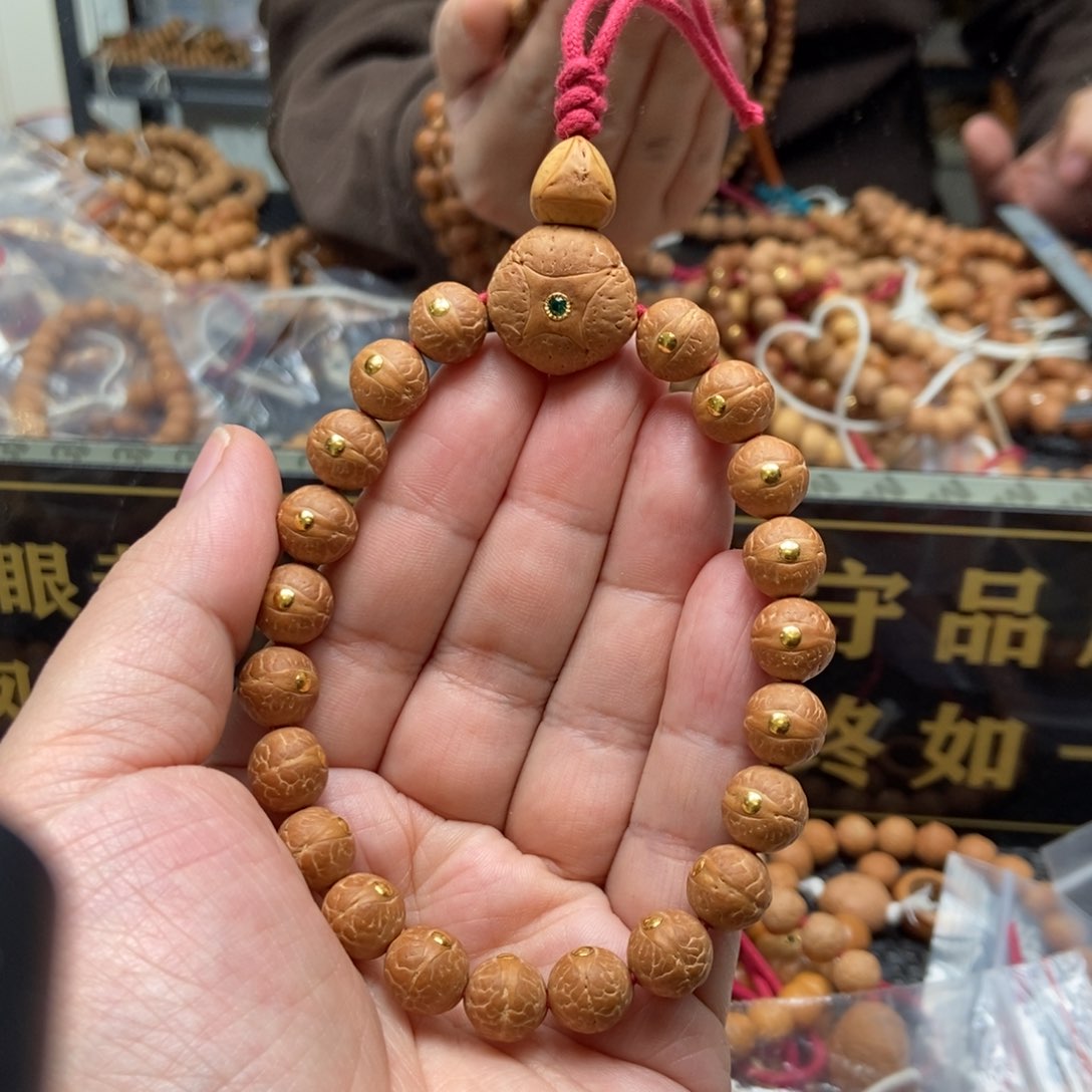 凤眼菩提手串10.5金钉手串