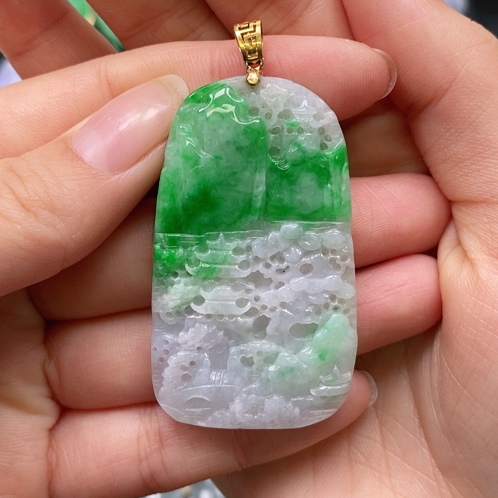 翡翠颈饰未镶嵌吊坠