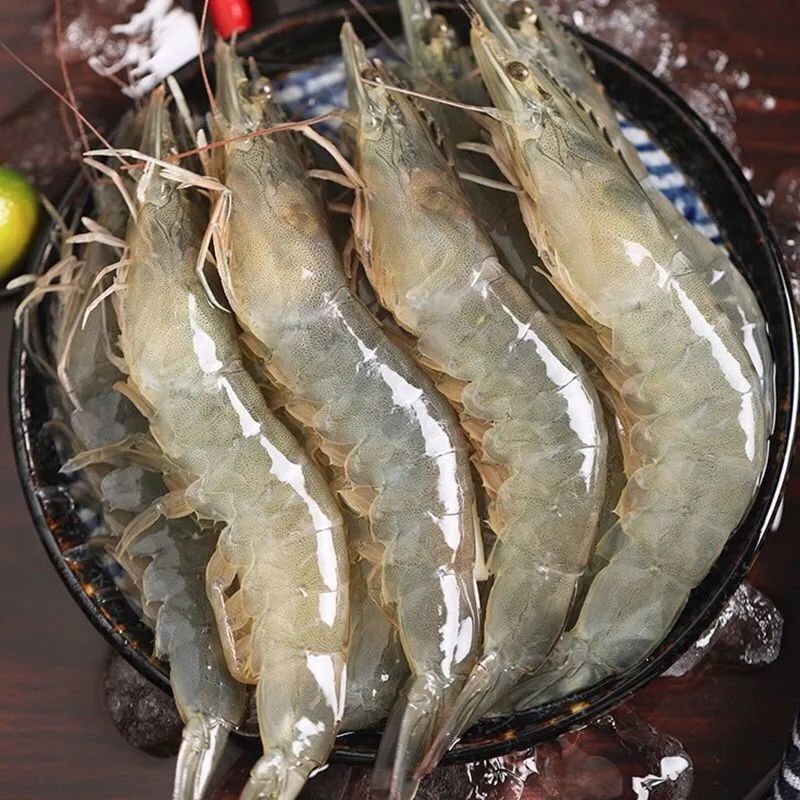 【顺丰发货】气冻大虾50规格辽东海水大虾净重3斤约70-75只液氮速冻