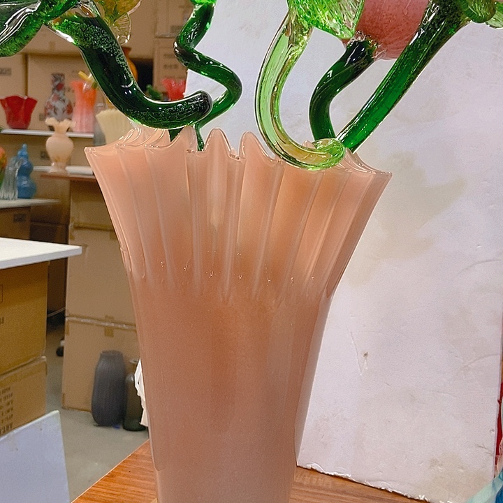 琉璃琉璃花瓶高30口18