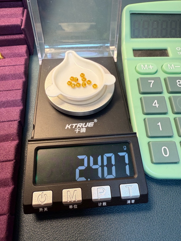 足金999灯笼十个秀