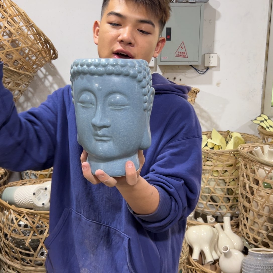 摆件205 号高中低温陶瓷工艺瓶（部分微瑕）