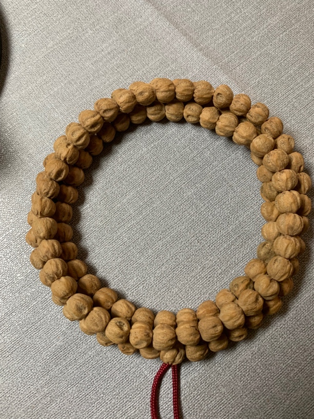 原桩红芽油皮多棱款式108长串8mm