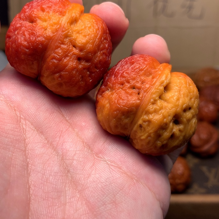 文玩核桃把件40元宝蟾