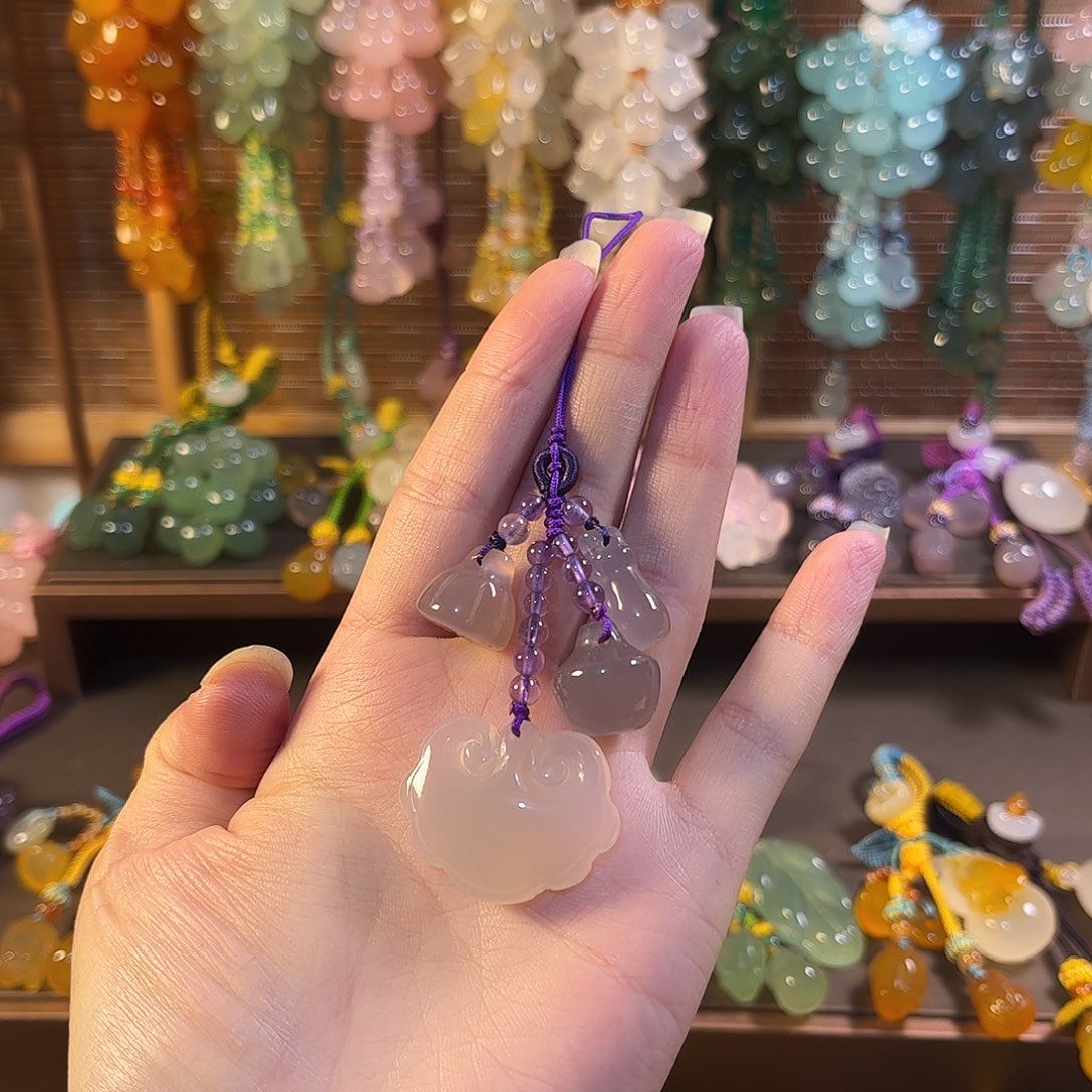 次***玛瑙/玉髓未镶嵌车挂福利款手机链