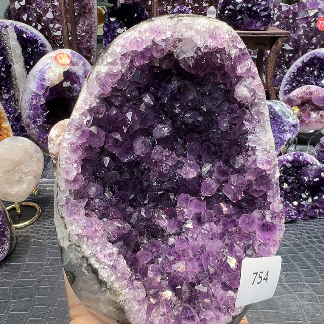 珠宝半成品紫晶未镶嵌