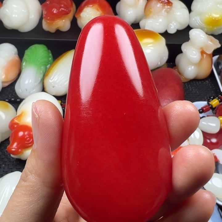 新疆戈壁五彩石金丝