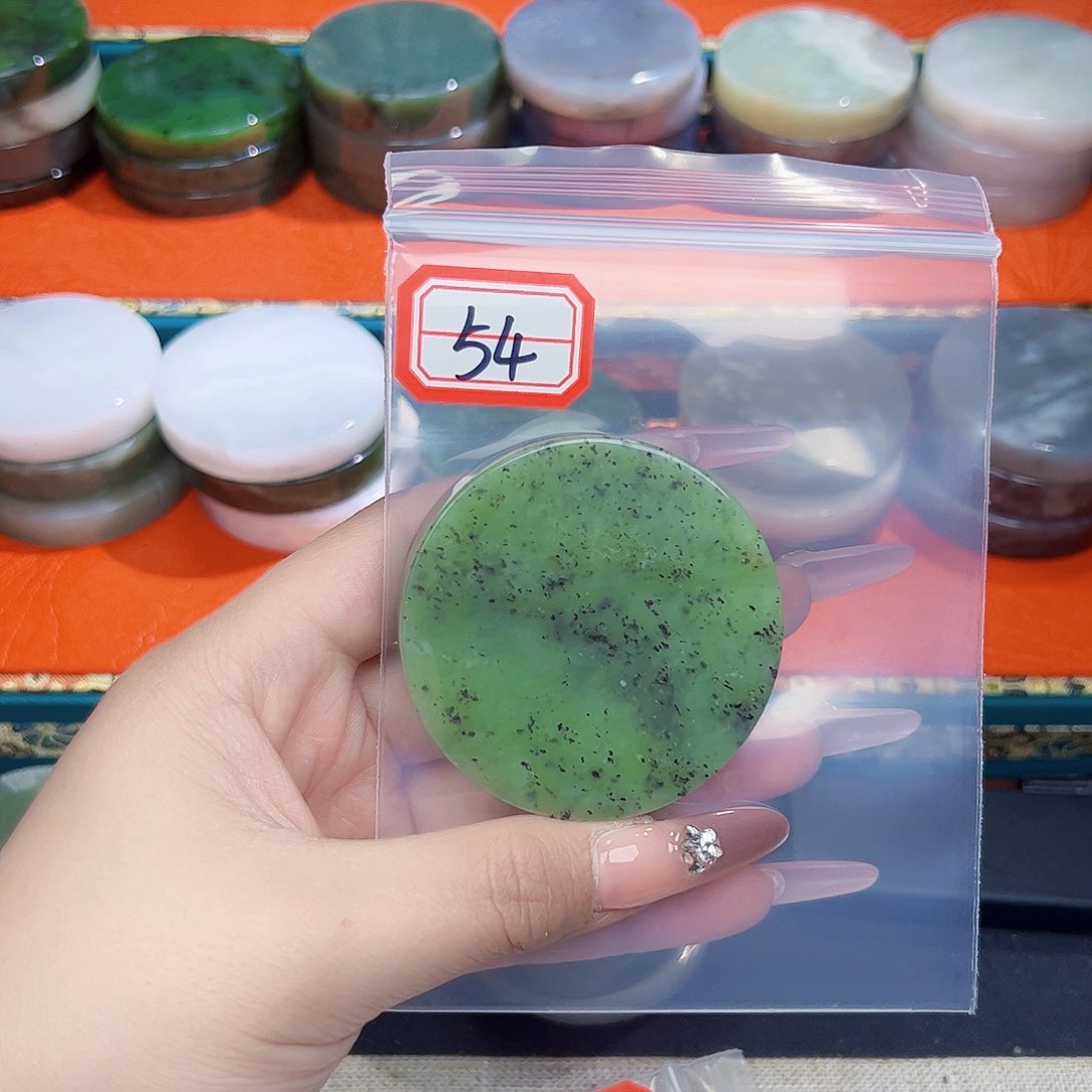 和田玉珠宝半成品未镶嵌悟*