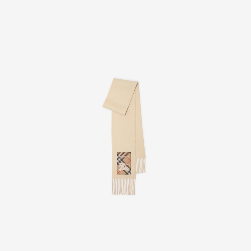 博柏利（BURBERRY）【流光风】【礼物】格纹标签羊绒围巾81039951商品图