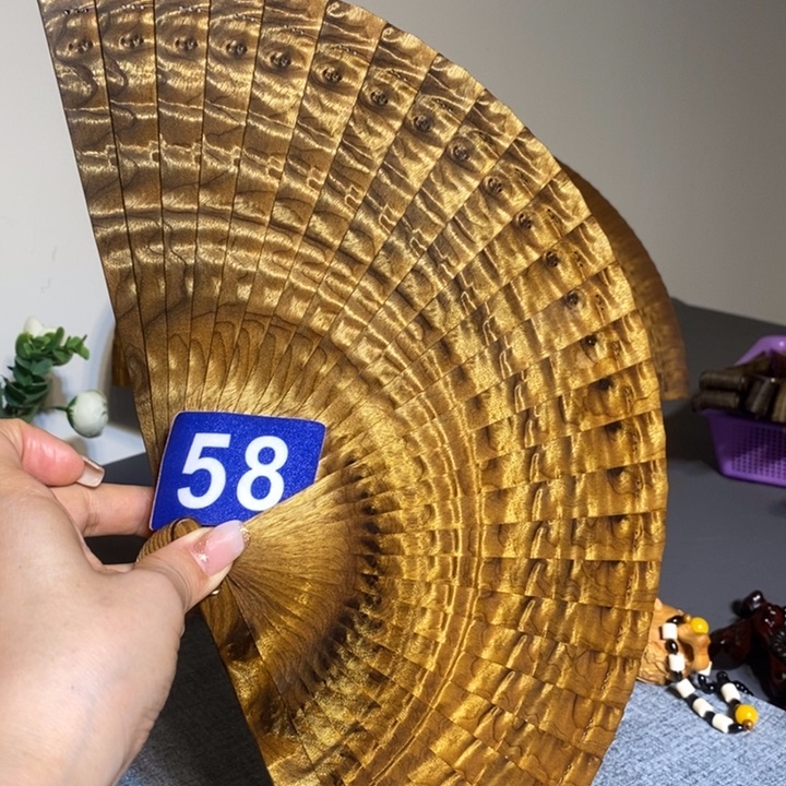 金丝楠开***…金丝楠木扇子