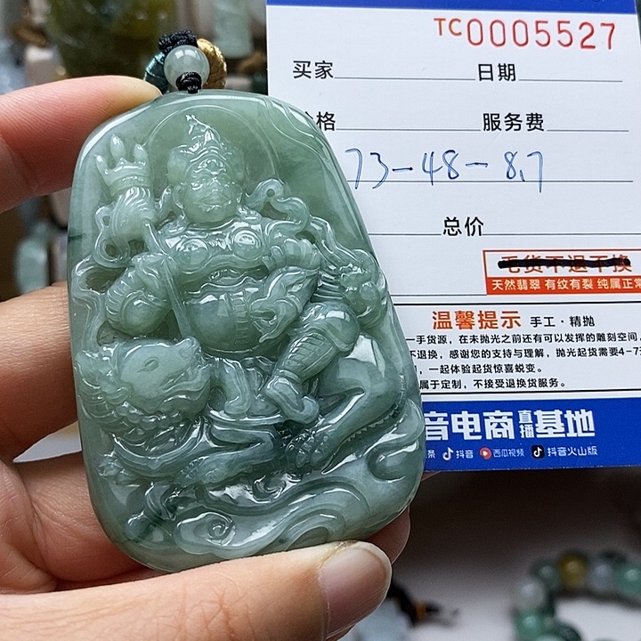 东***风翡翠未镶嵌颈饰每天