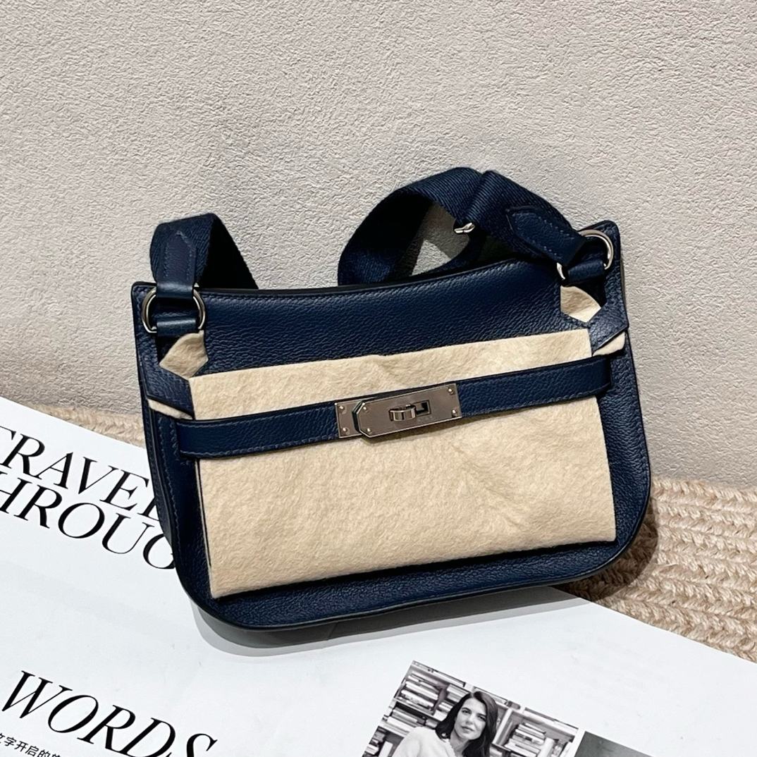 99新 Hermes/爱马仕 Hermes 爱马仕 深渊蓝银扣吉普赛 K刻