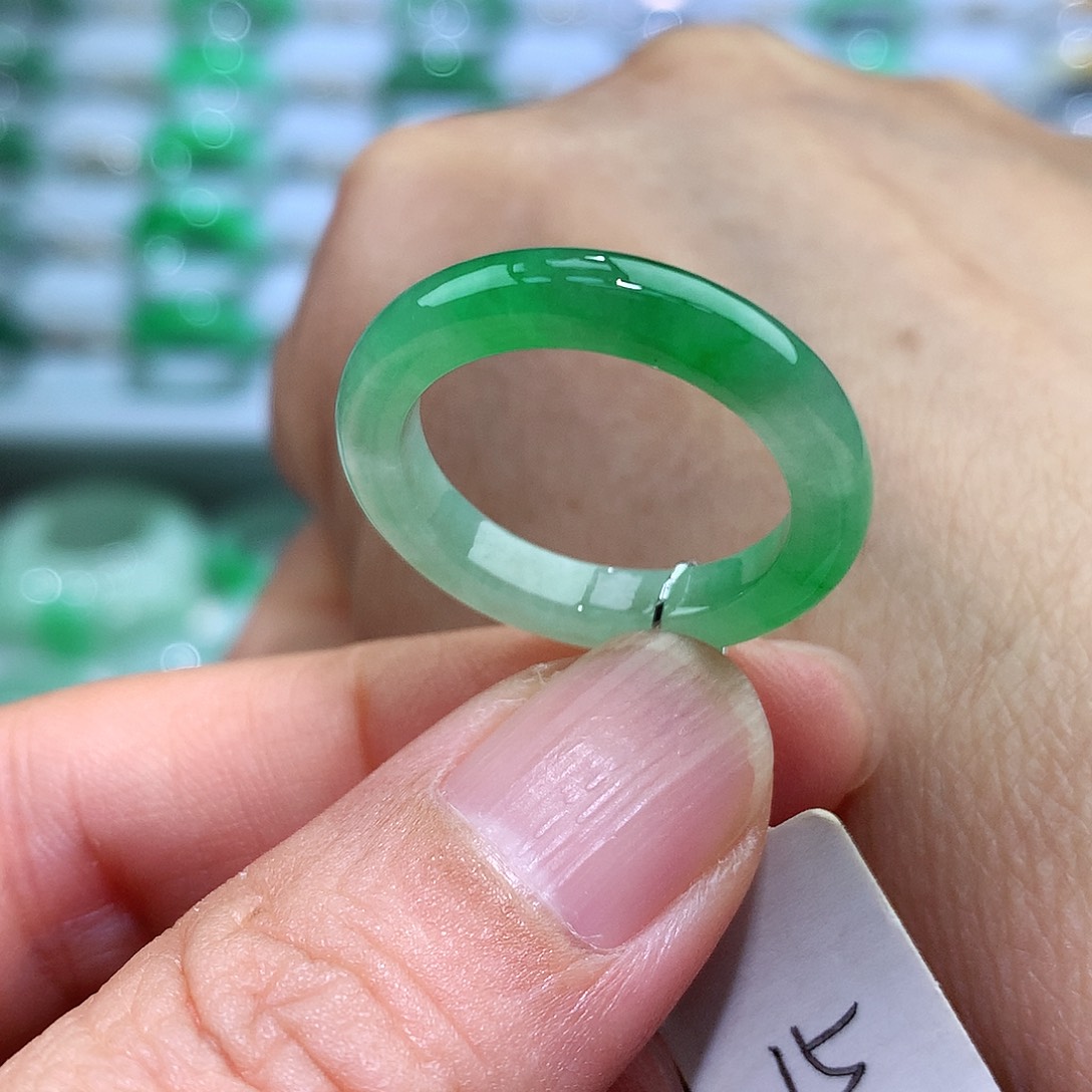 未镶嵌戒指翡翠15号