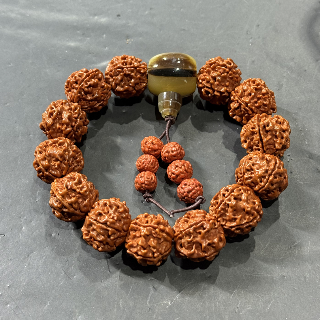 E14 金刚1.8cm左右手串（机刷打底）