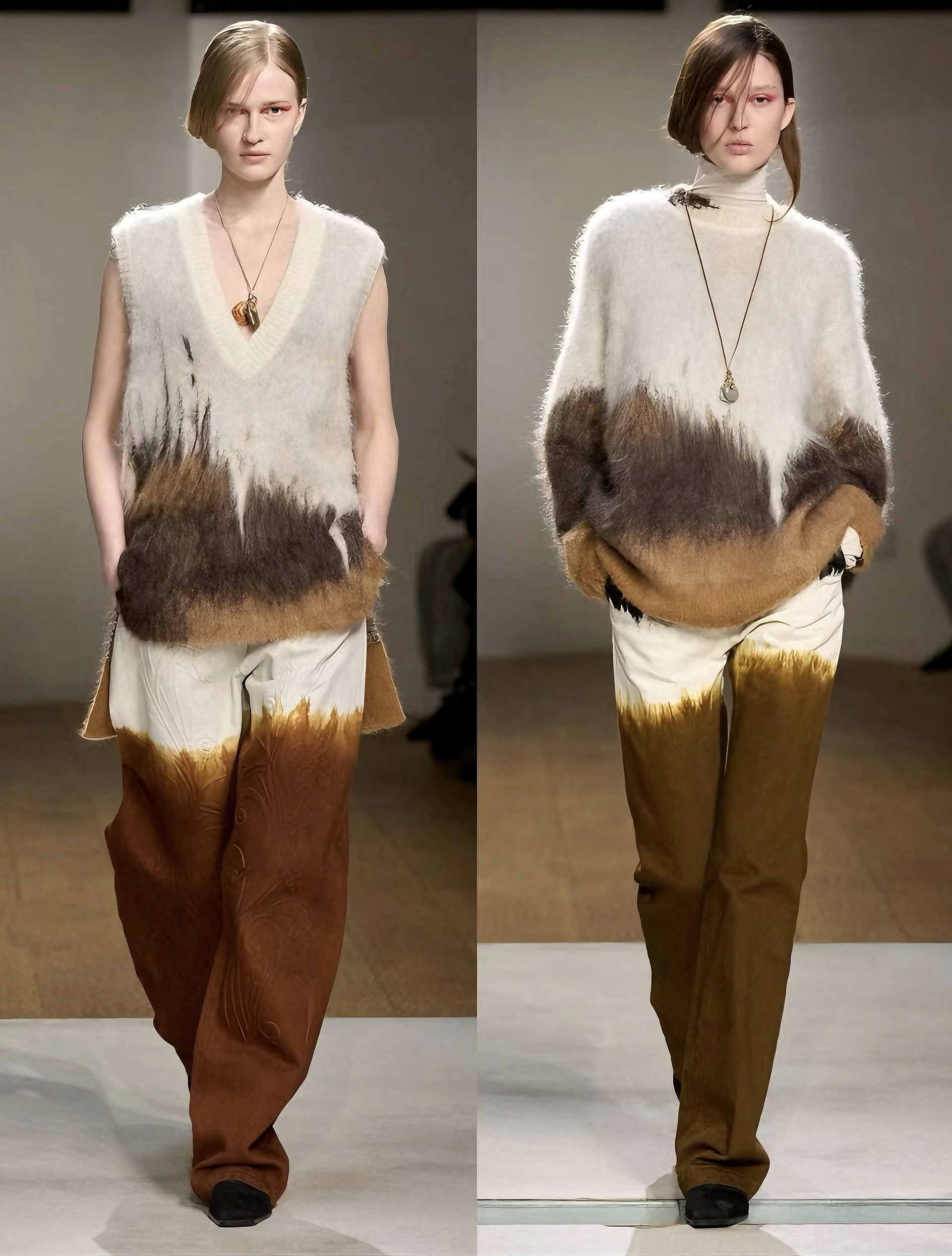 倩倩【直播间同款601】2025羊绒拉绒新款濮院针织衫馆秋冬新款时尚