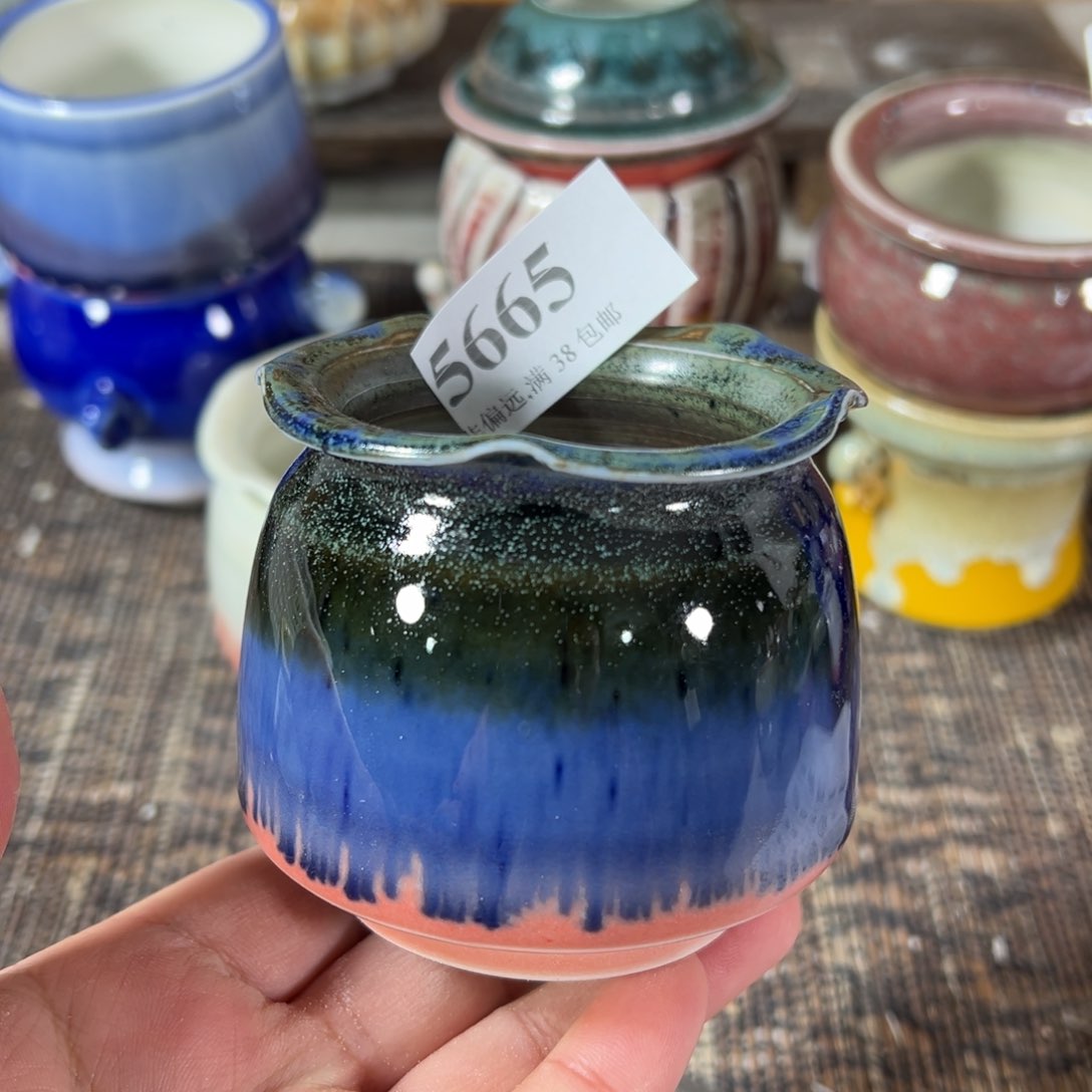 红陶景德镇手工花盆