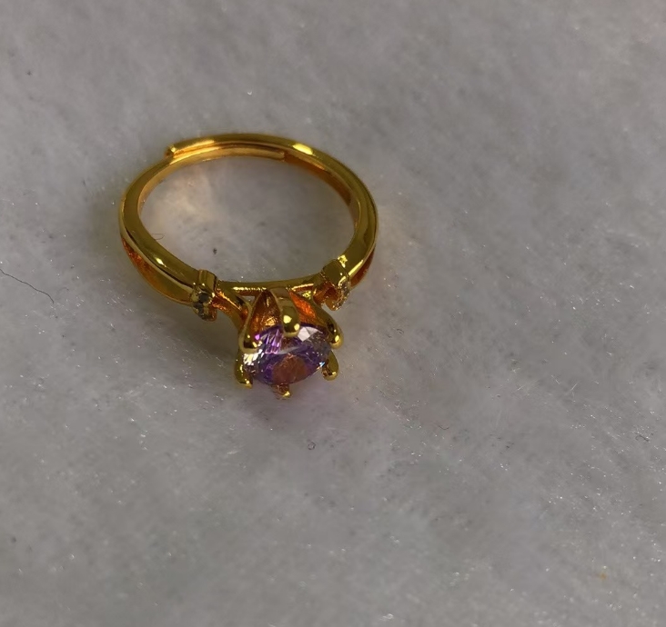 臻选戒指 经典百搭设计紫色戒指AAW21