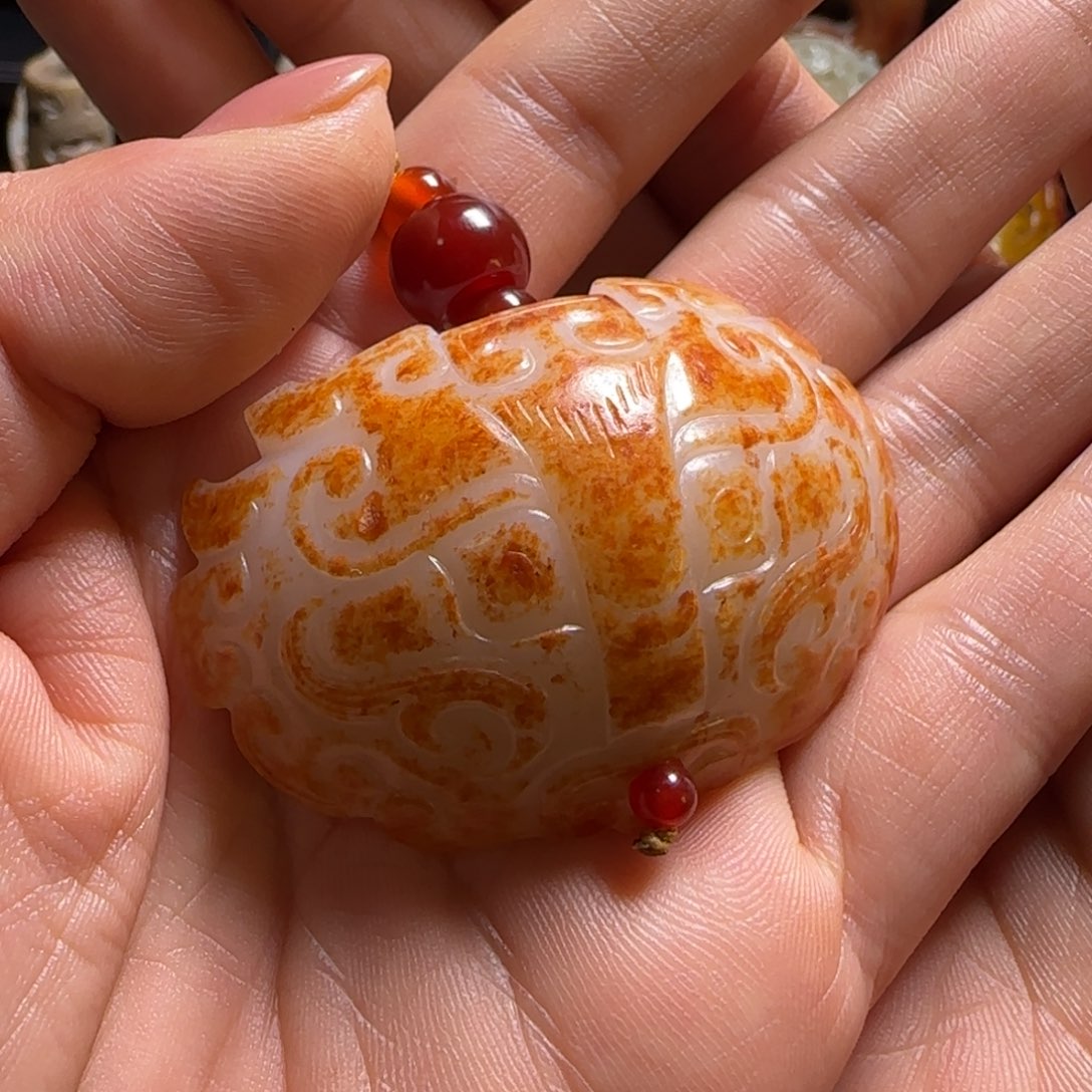 泰***克和田玉未镶嵌挂件