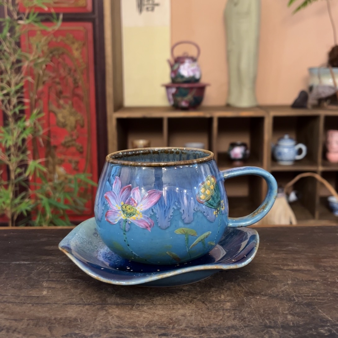 杯景德镇纯手工手绘陶瓷